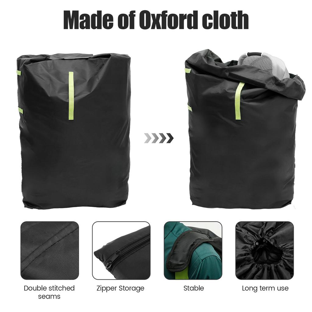 Сумка для коляски Ткань Оксфорд Сумка для хранения коляски для проверки у выхода на посадку Водонепроницаемая дорожная сумка для коляски с регулируемым ремнем для путешествий на поезде