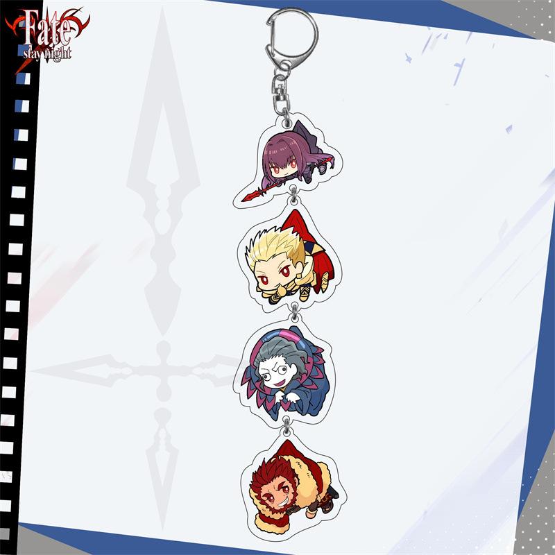 Игра Fate Grand Order Аниме Периферия Брелок Эмия Алтрия Кавайная Длинная Цепочка Подвеска для Рюкзака Украшение Кольцо для Ключей Коллекция Подарок