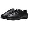 Li Ning Деликатные RACER Кожаные Низкие Повседневные Кроссовки Женские Черные AZGW156-3
