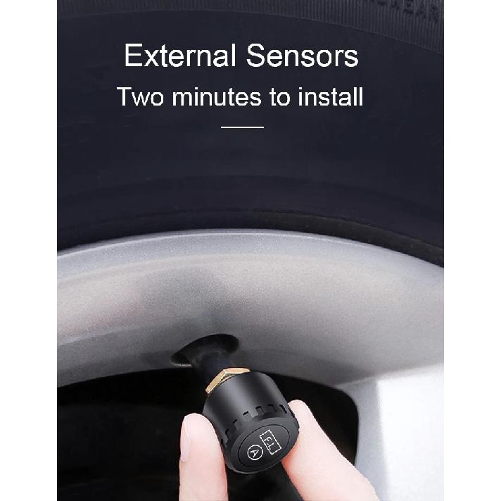Солнечная Беспроводная Система Контроля Давления в Шинах TPMS Автосигнализация Цифровой Цветной Дисплей С 4 датчиками