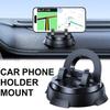 Dashboard Car Phone Holder 360° Rotation Universal Car Phone Mount With Non-Slip Silicone Replacement Tools For Smartphone