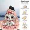 1pc Cute Cartoon Cat Blanket - Marie the Cat Theme, Soft and Cozy Throw for Home Decor, for Decorating Your Own Sofa and Living Room, Super