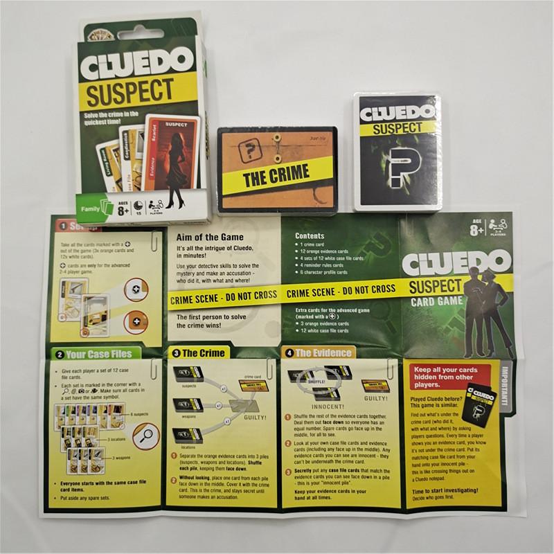 Карточная игра Cluedo Детективная тематика Игральные карты Для визуального и когнитивного развития Для домашнего развлечения