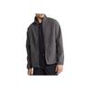 Solid Color Simple Loose Comfortable Zip Long Sleeve Jacket Men Jackets Dark-Gray 81QP405-021