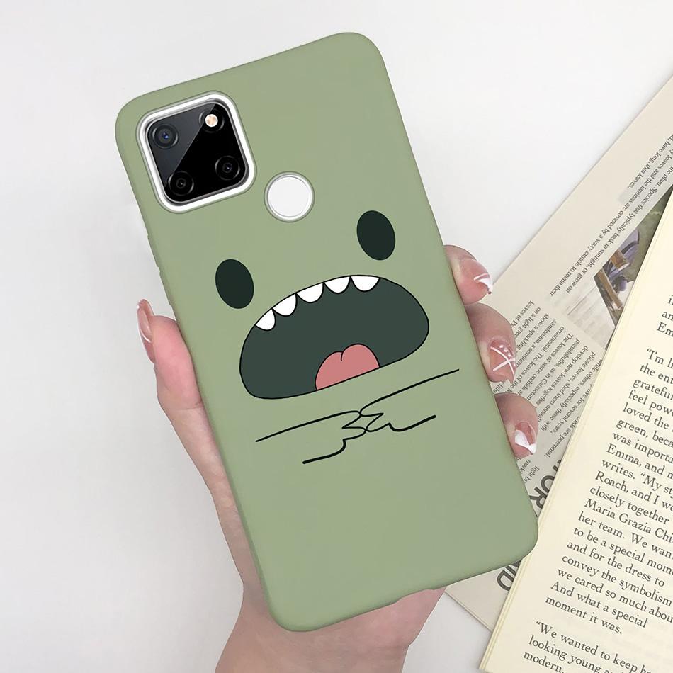 Для OPPO Realme C25 C25S C25Y Чехол Мультяшный Мягкий Силикон Матовый Ударопрочный Задняя крышка телефона Для Realme C 25 S Y Capa Funda Coque