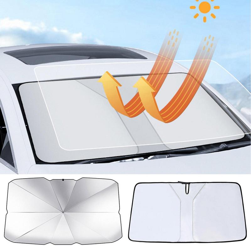 Солнцезащитный козырек на лобовое стекло автомобиля, зонт от солнца, защитный козырек на лобовое стекло автомобиля, зонт от солнца, термостойкий, складной козырек от солнца