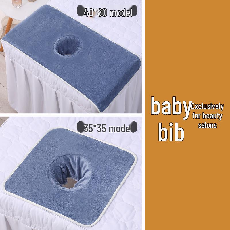 Индивидуальный набор для салона красоты: Утолщенные полотенца для массажной кровати и подушки с отверстием для лица