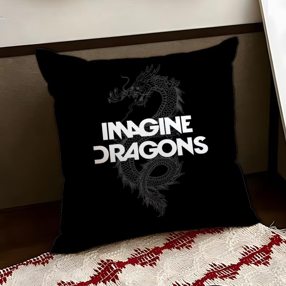 IImagine DDragons Cushion Cover Reversible Soft Durable Pillow Cover Home Car MultiScene Use for Daily Comfort