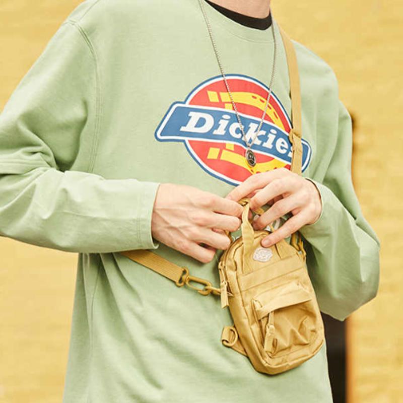 Dickies Polyester Handbag, Shoulder Bag, Crossbody Bag Regular Unisex Yellow DK009533
