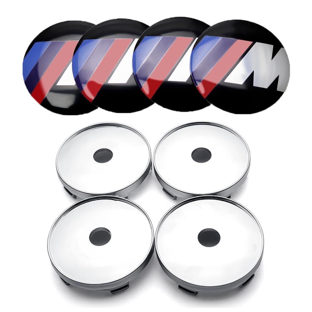 2026 Hot 4Pcs ABS 60/63/68mm Wheel Center Cover Hub Cover Logo For BMW 1 3 5 7 Series M Performance M3 M5 M6 F01 F20 F10 F13 F15 F16 F30