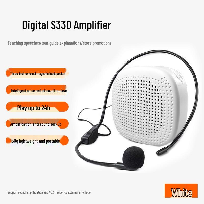 Портативная беспроводная колонка Little Bee с петличным микрофоном для учителей и танцевальных мероприятий