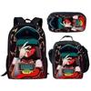 Bbq Ena Dream Pattern Printing Backpack Lunch Bag Pen Case Set For Student Gift