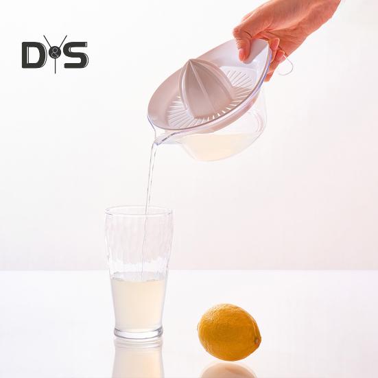 Соковыжималка для цитрусовых и лимонов, ручная соковыжималка с мерным стаканом и теркой, экономящая место кухонный инструмент для сока, измельчения чеснока, отделения яичного желтка