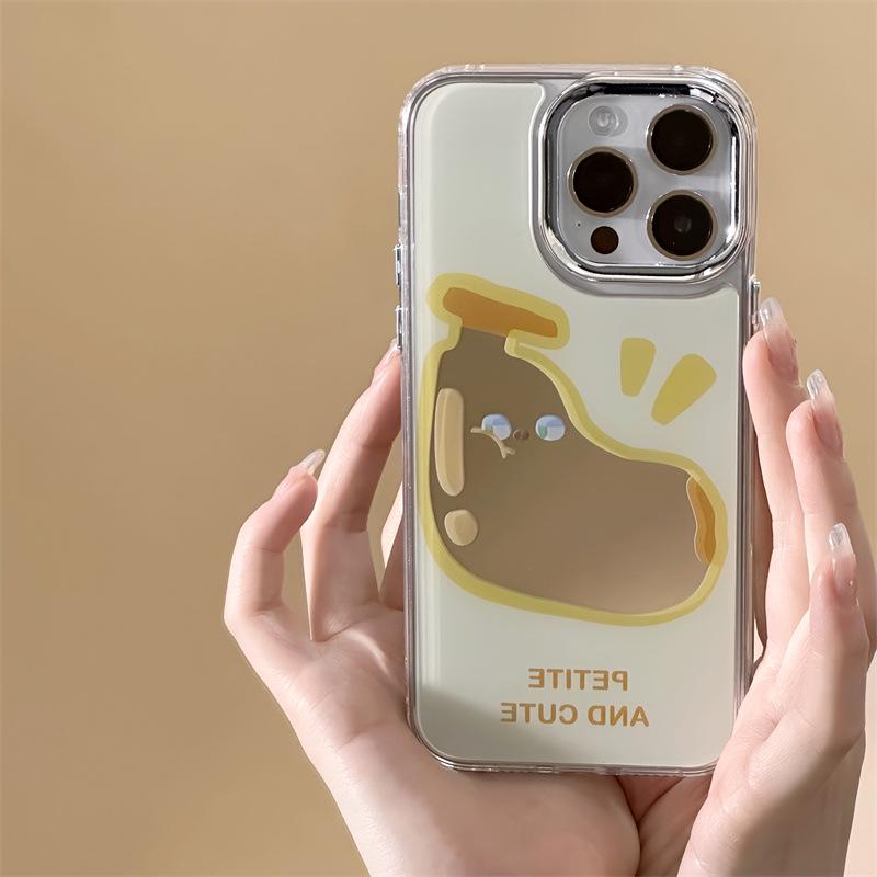 Чехол для iPhone Zhitai: Совместим с Apple 16ProMax, 15 и 14Pro; Дизайн зеркала «три в одном», подходит для iPhone 12.