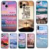 Черный чехол из ТПУ для iPhone 14 13 12 11 mini pro MAX 5 5s se 2020 6 6s 7 8 plus x 10 XR XS чехол с изображением христианской мудрости Иисуса