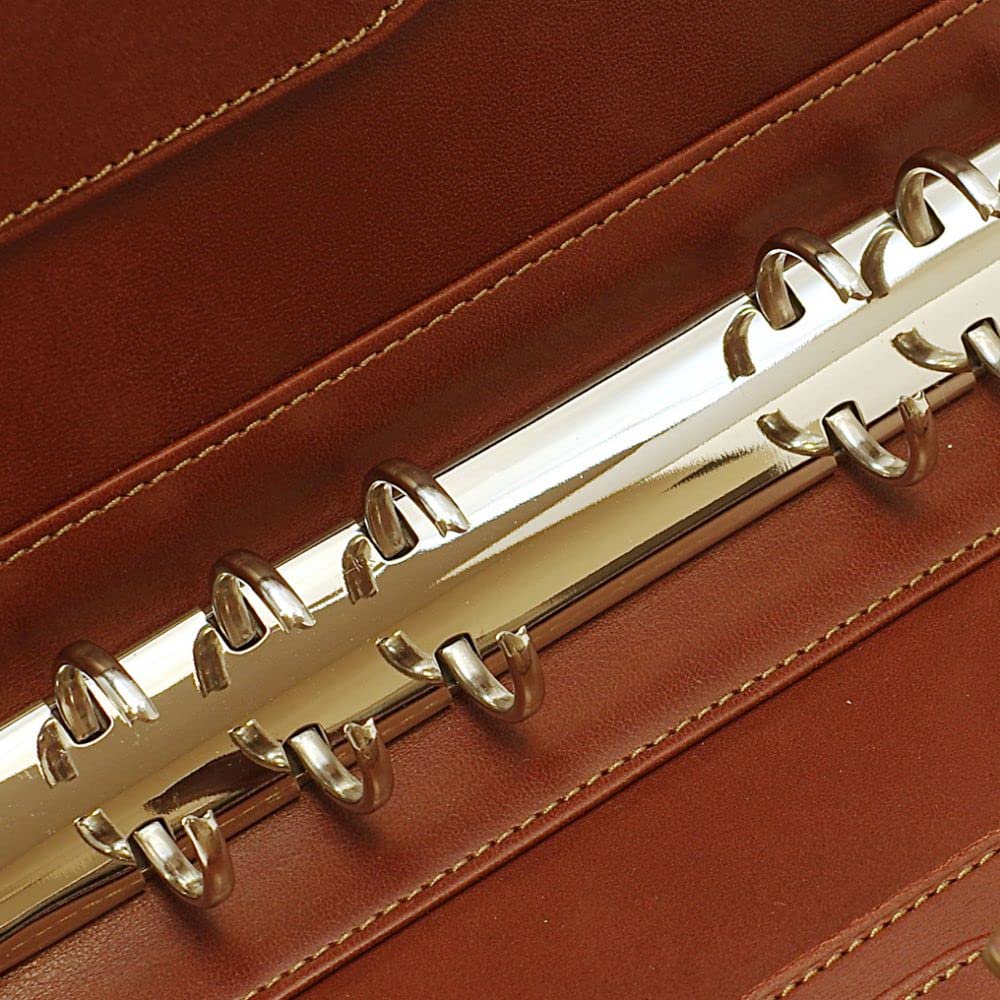 Компактный органайзер Franklin Planner с обложкой из натуральной кожи TATSUNO, 20 мм, с ремешком, коричневый, 64740