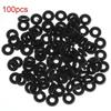 100 шт./набор рыболовных инструментов сантехнические прокладки для укусов рыб набор колец черного каучука