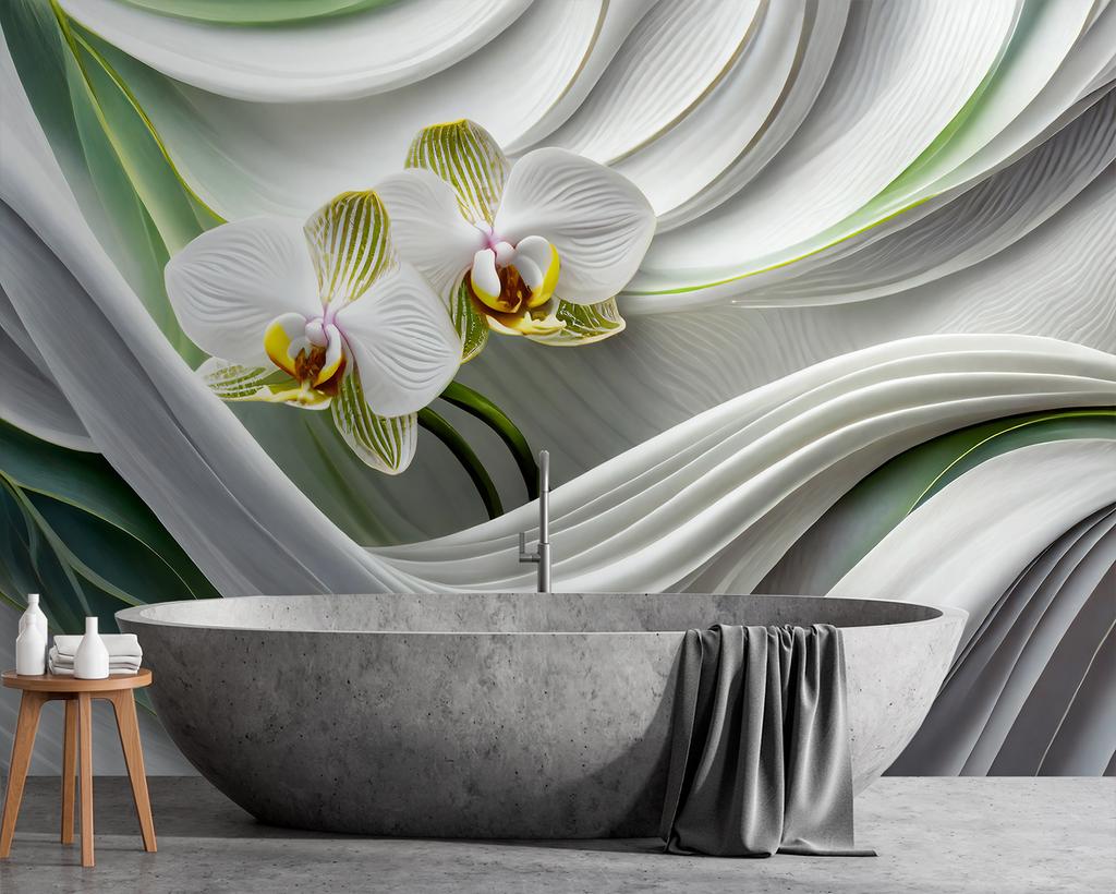 Обои Орхидея абстрактные 3D