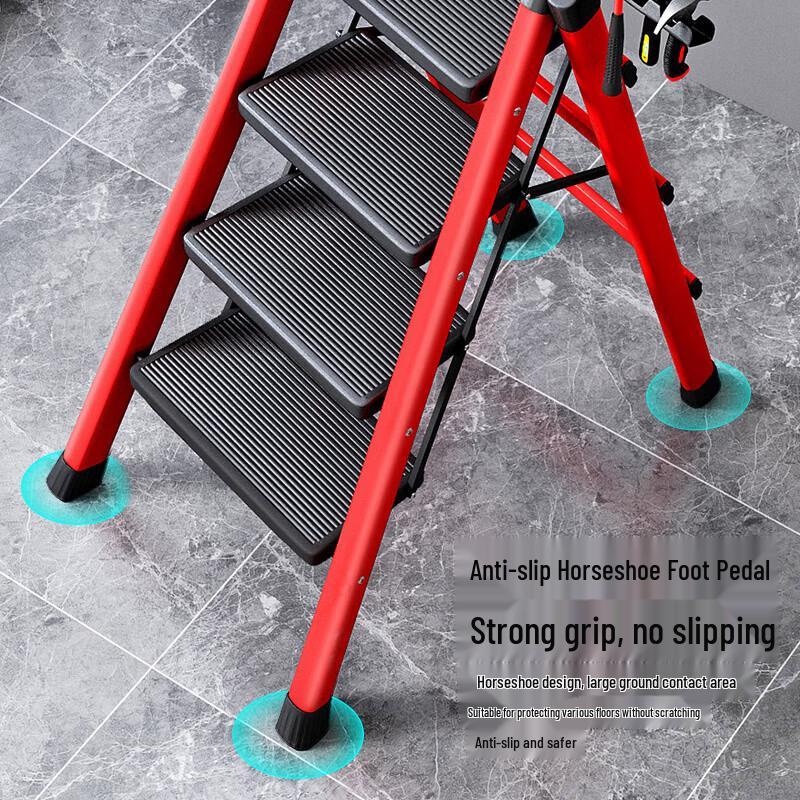 Yinghui 5-Step Folding Carbon Steel Ladder