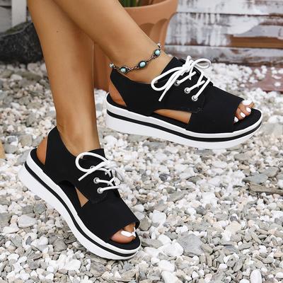 Летние новые модные туфли на плоской подошве с открытым носком для женщин повседневные сандалии на платформе удобные дизайнерские увеличивающие рост пляжные туфли