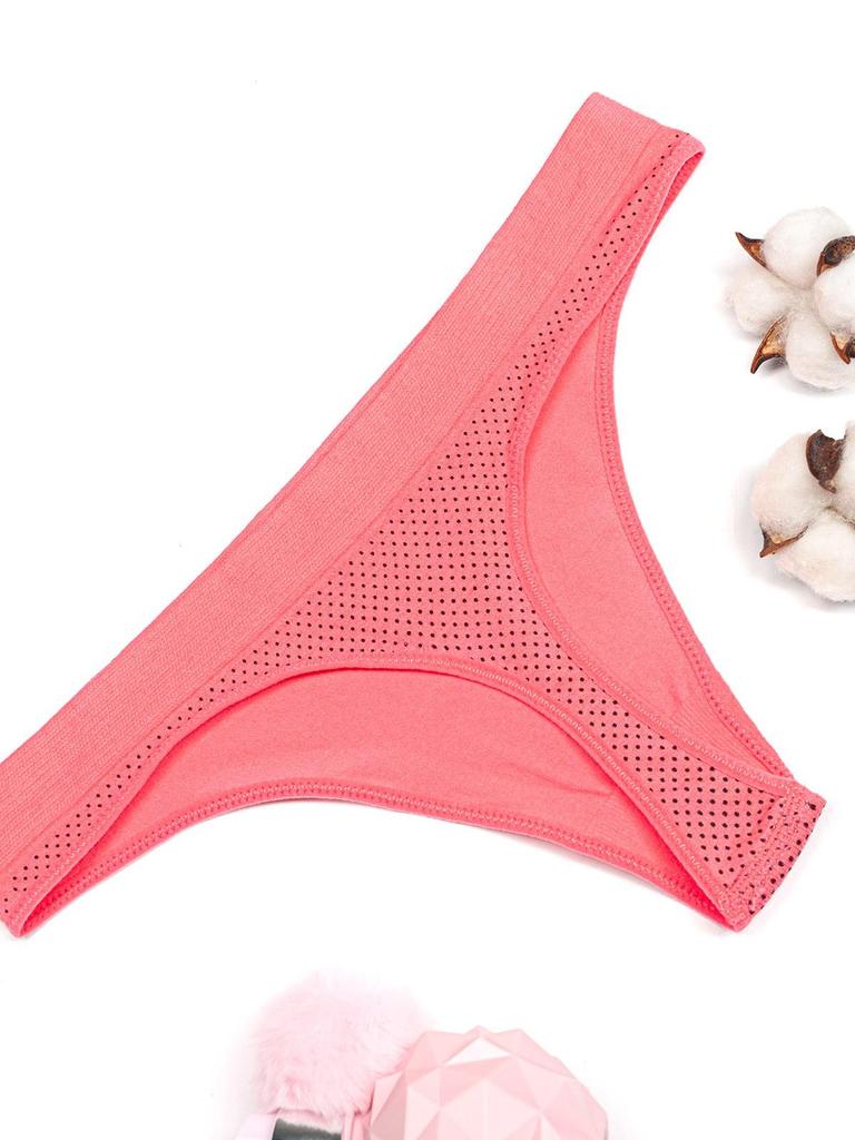 Трусики стринги в горошек ISSA Plus