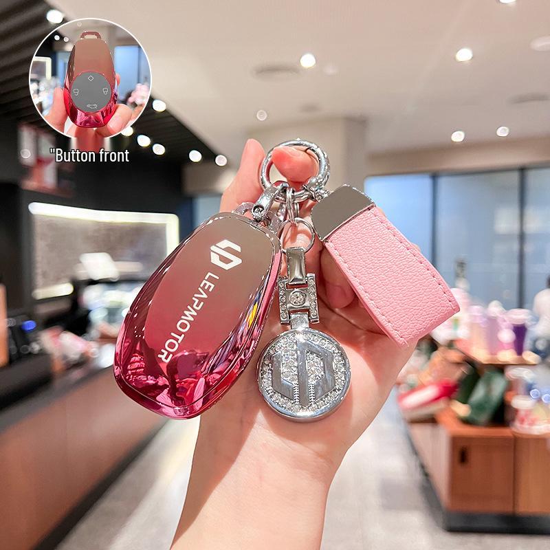 Чехол для ключа Leapmotor T03/S01 для мужчин и женщин - Защитный чехол для автомобильного пульта, модель 2021 года