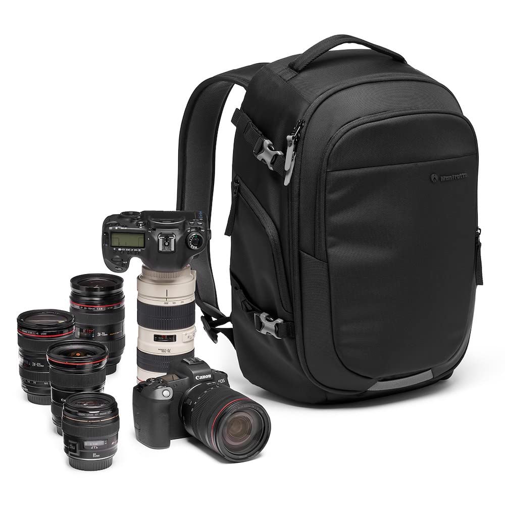 Manfrotto Camera Backpack Advanced Gear Backpack M III Can Be Attached To a Small Tripod Material Rain Cover Included MB Water-repellent MA3-BP-GM