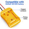 DIY Battery Converter For 18V/20V Max Battery Dock Power Connector 12AWG