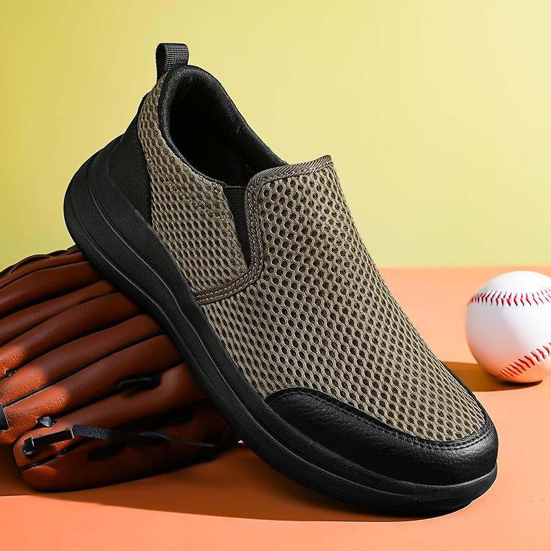 Новая мужская обувь с одной педалью, спортивная обувь для улицы, мужская повседневная обувь, удобная сетчатая дышащая легкая спортивная обувь для мужчин