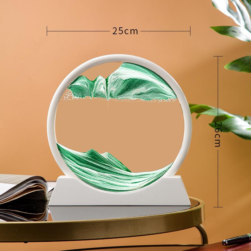 Песочные часы Quicksand Art 3D для декора гостиной и офиса - подарок для снятия стресса