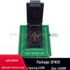 Socket для испытаний на выгорание микросхем QFN28/QFN4x5-28L, с откидной крышкой, термостойкий, 6:8 Расположение
