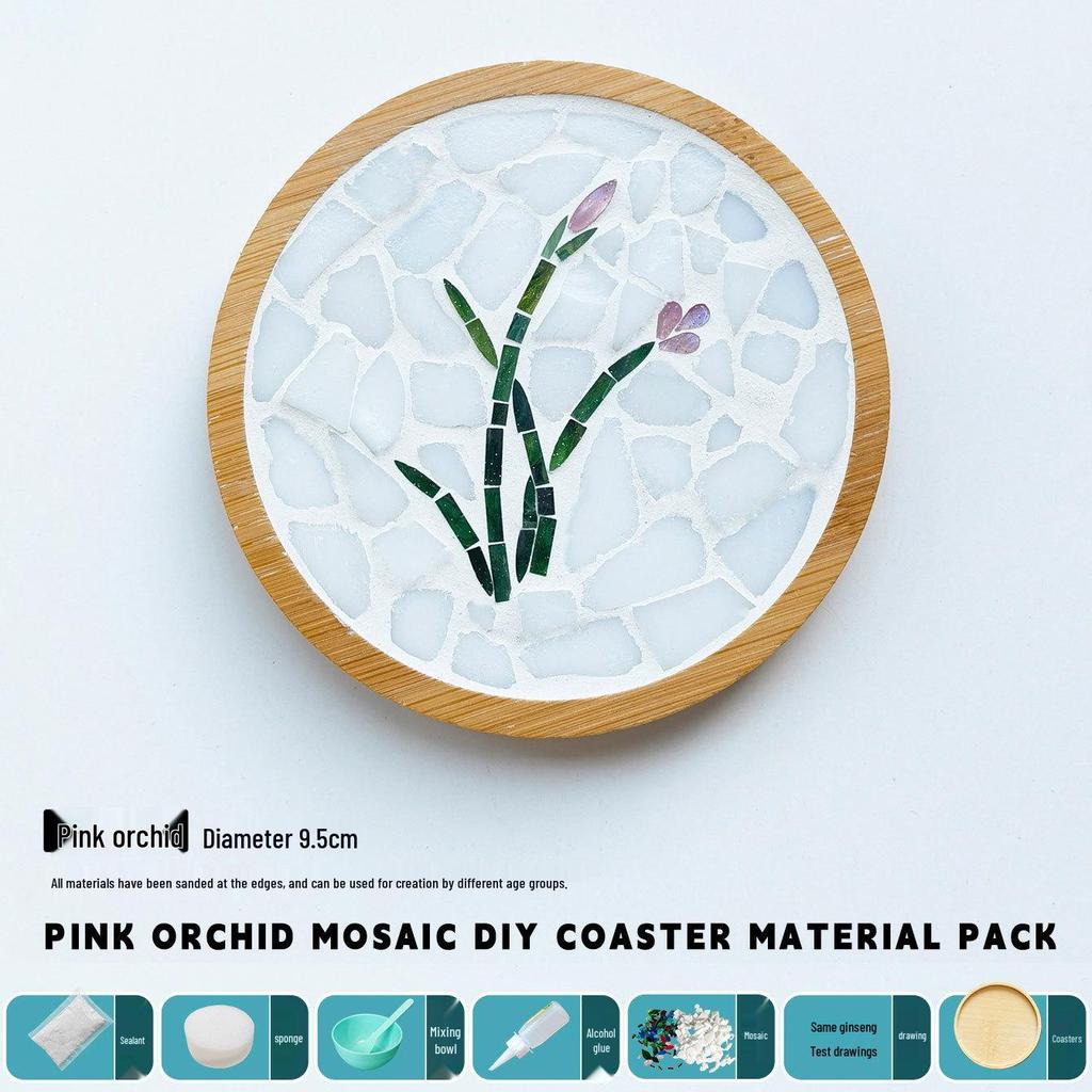 DIY Handmade Mosaic Coaster Kit for Students - Perfect for Kindergarten Activities and Halloween Crafting