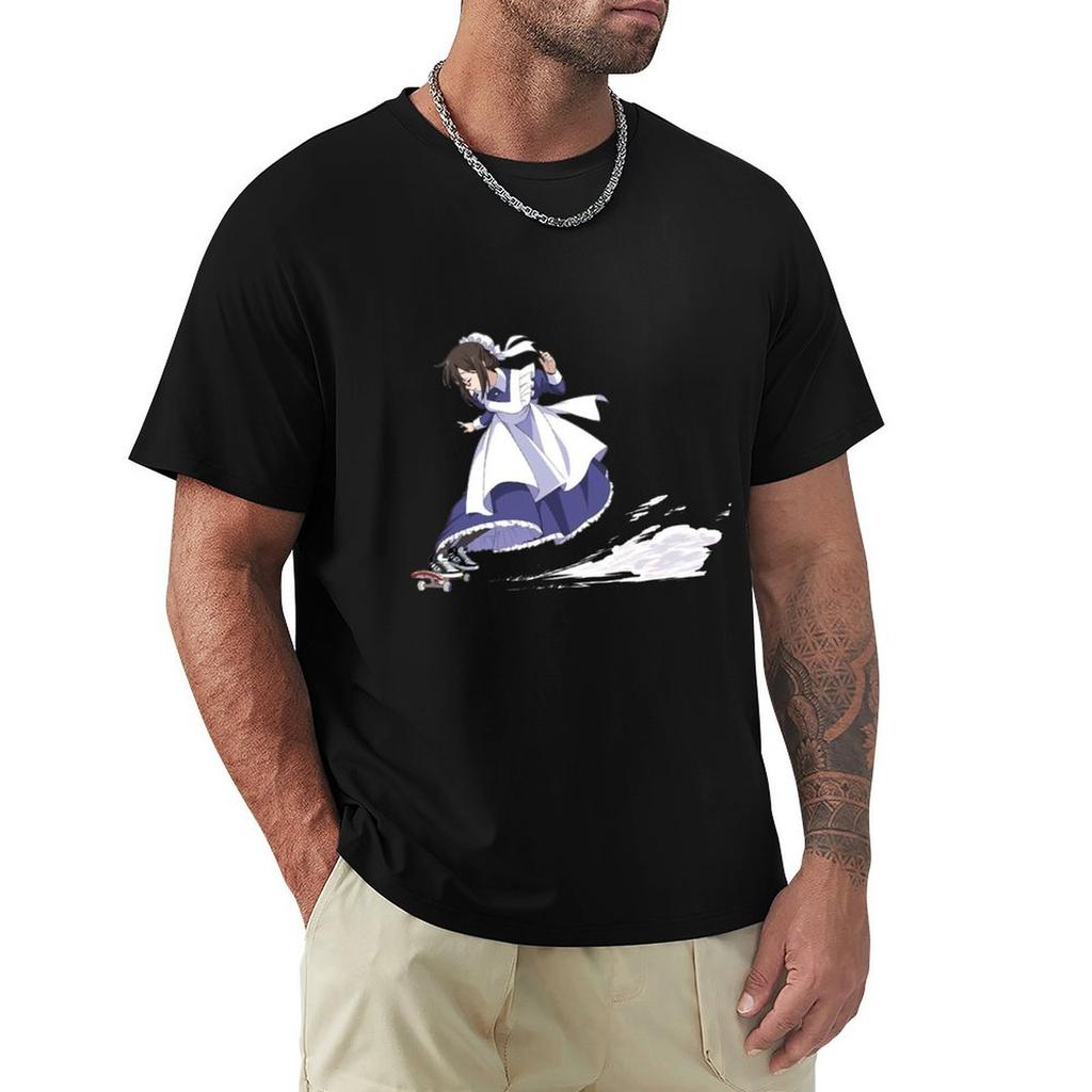 Skate Board Maid T-Shirt Graphic Tee Shirt Anime Tshirt Shirts Graphic Tee Men