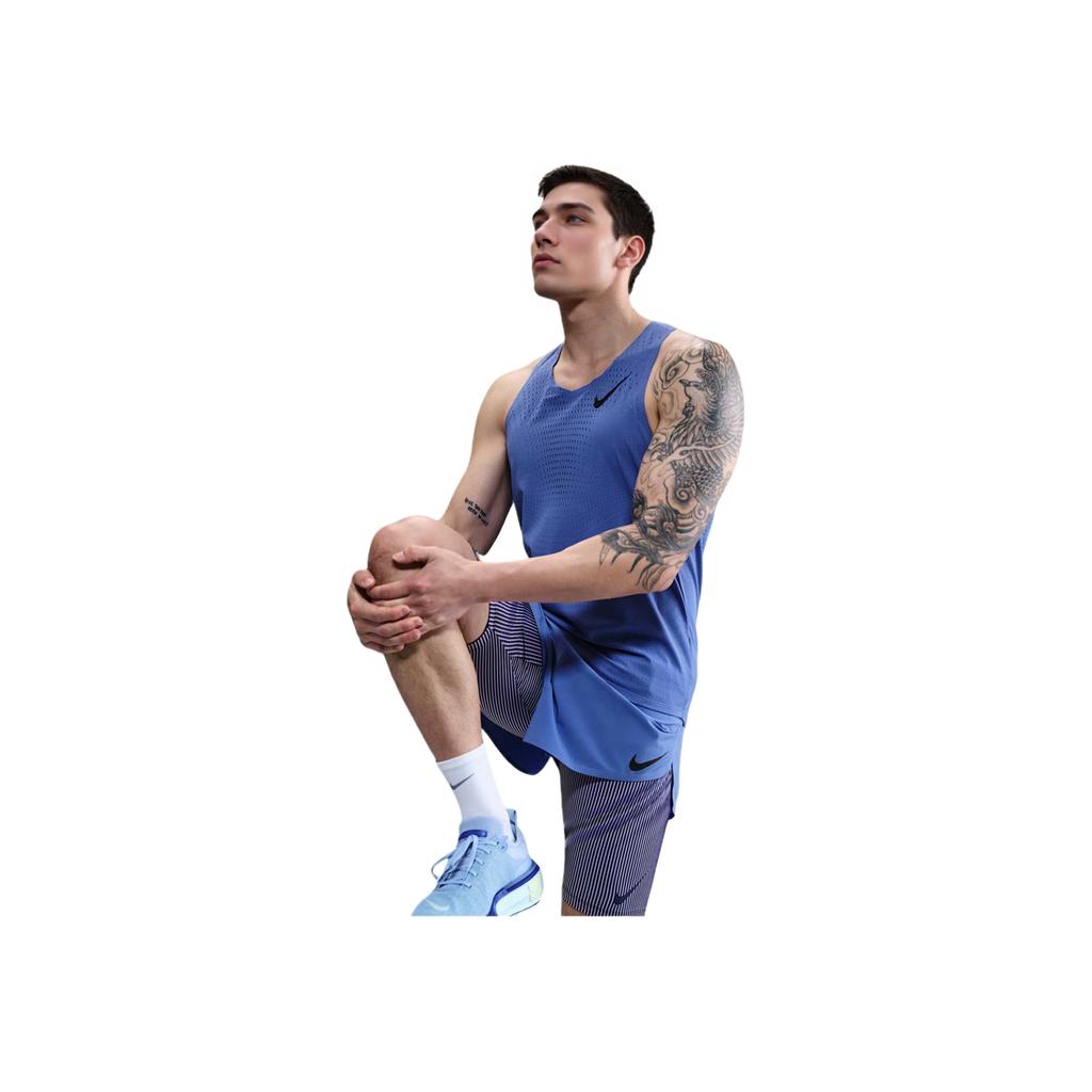 Nike Aeroswift Dri-Fit Adv Comfortable Fashion Simple Versatile Vest Men Tops Blue FN4232-411