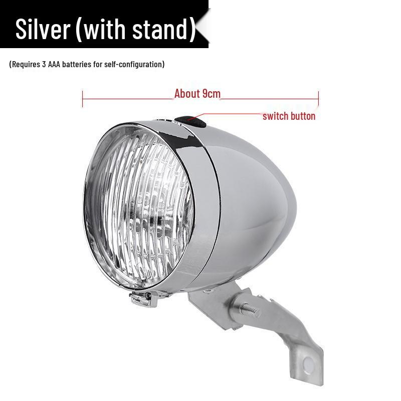 Перезаряжаемый от USB ретро 3-светодиодный передний фонарь для горного велосипеда