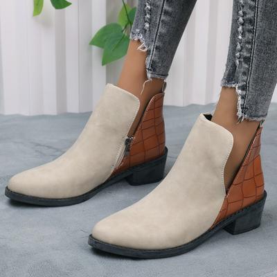Женские ботильоны Новые 2025 Осень Замшевые ботинки челси Женская мода Платформа Ботинки Ботильоны на каблуке с боковой молнией Botas De Mujer