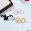 Cartoon Corgi Hair Clip Animal Dog Hairpin Cute Acetate Puppy Hair Claw  Girls