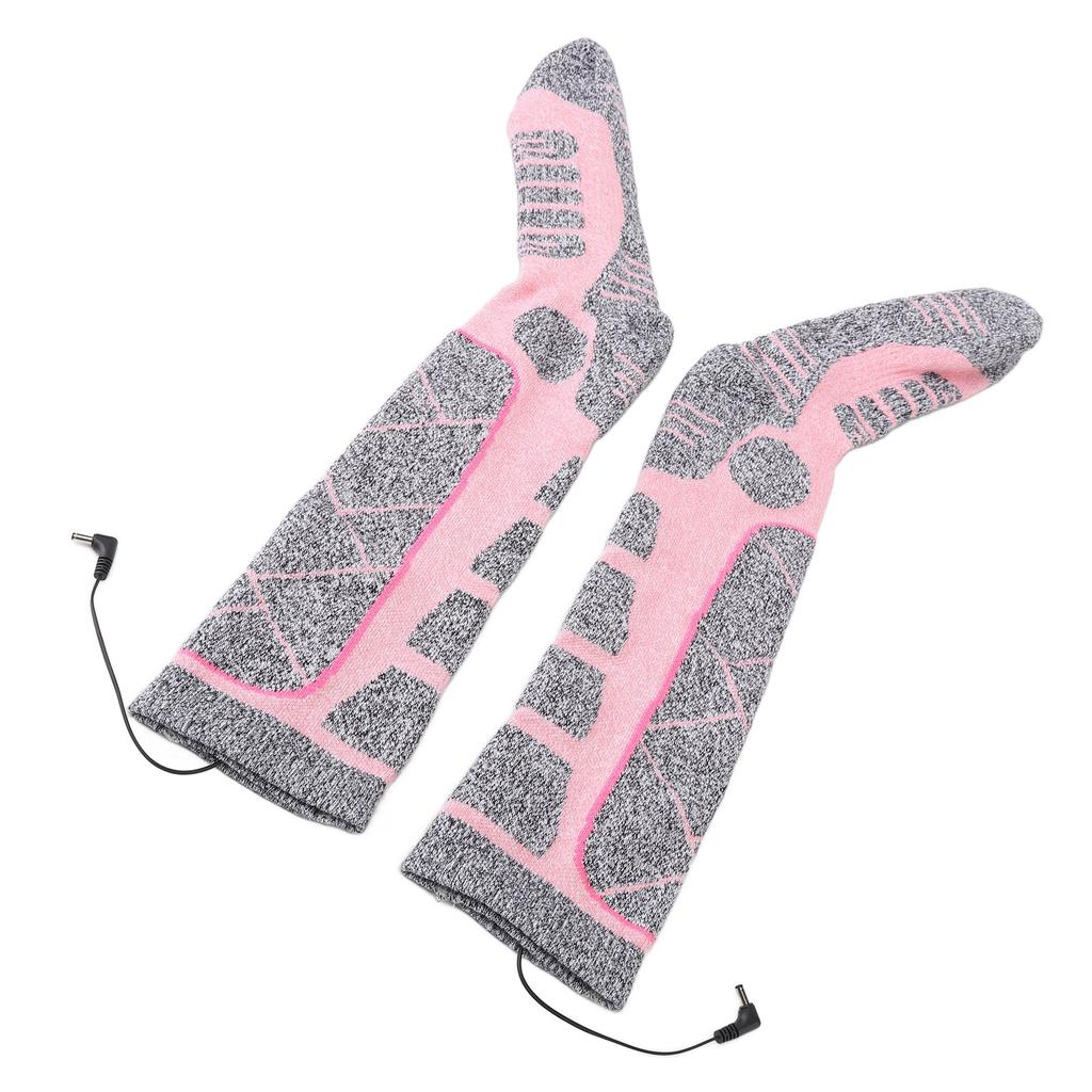 Электрические носки с подогревом, высокие, регулируемая температура, 3 режима, электронные носки-грелки для ног для пожилых людей, зимние