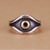 Винтажное кольцо, открывающее глаз, для мужчин и женщин, стильный и персонализированный панк-стиль, подарок ручной работы