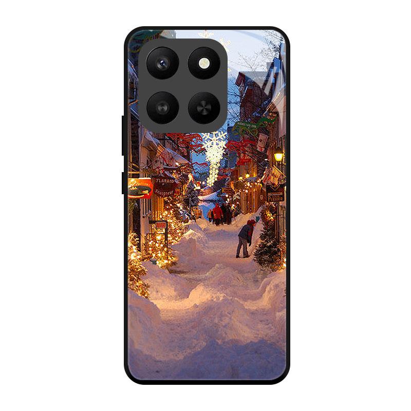 Рождественский Расписной Чехол Для Honor 400 200 90 70 50 Lite Pro Закаленное Стекло Задняя Крышка Для Honor 400 200 Умный Чехол Fundas Бампер