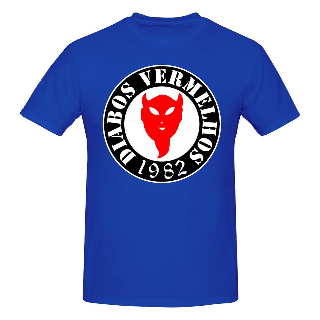 Benfica Flag Diabos Vermelhos Literary Tshirt Korean Style Salt Style Simple Prints Tees