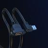 Удлинительный кабель USB USB2.0 Удлинительный шнур «папа-мама» для шасси/шкафов/панелей Удлинитель USB 90 градусов