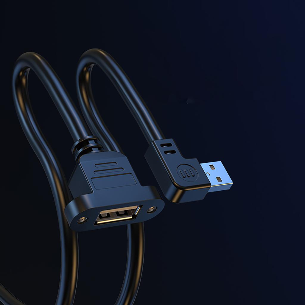 Удлинительный кабель USB USB2.0 Удлинительный шнур «папа-мама» для шасси/шкафов/панелей Удлинитель USB 90 градусов