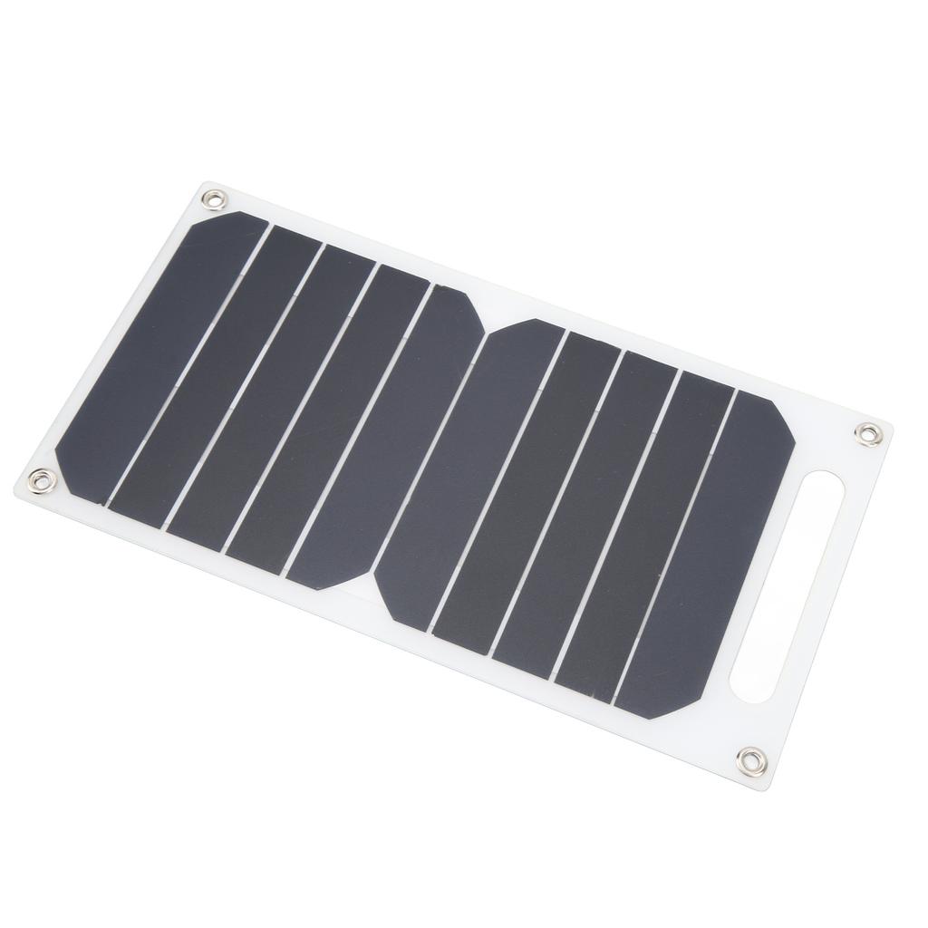 Solar Panel 10W Monocrystalline Silicon IP65 Waterproof Slim Portable Solar Panel Charger with Carabiner Suction Cup
