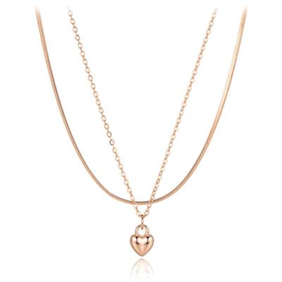 ELLE Jewelry Сердечное многослойное ожерелье ELBRNN191