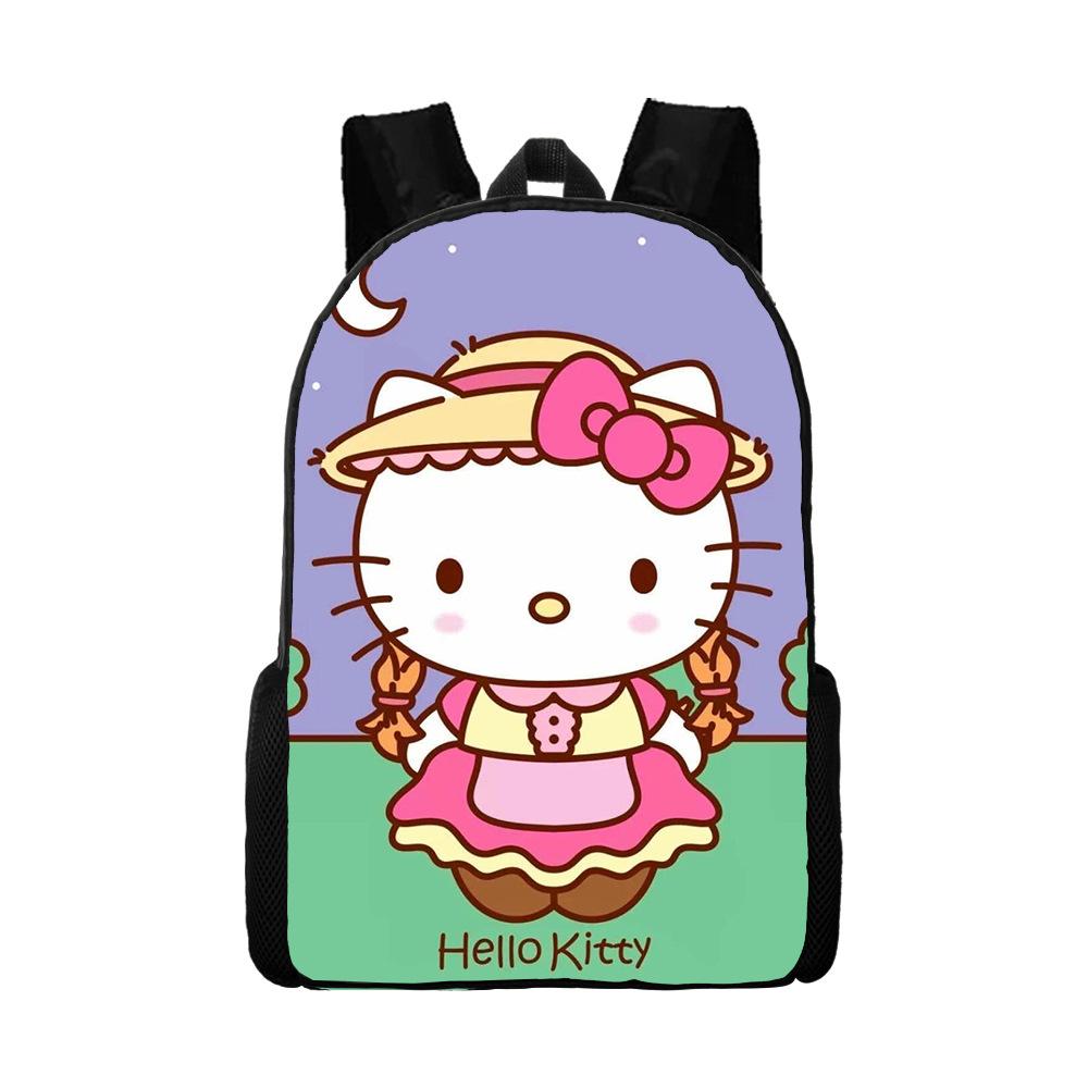 Мультяшный рюкзак Hello Kitty Школьная сумка Ello Kitty Рюкзак с цифровой печатью