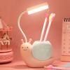 2-в-1 держатель для ручек с зарядкой в виде улитки, настольная лампа, складная защита для глаз от USB, ночник для спальни, ночник для чтения