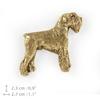 Schnauzer - Dog brooch in decorative box, elegant gold-plated pin, Art-Dog brand jacket pin