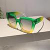 Солнцезащитные очки квадратной формы оверсайз Новые женские винтажные градиентные уличные очки Модный брендовый дизайн Солнцезащитные очки конфетного цвета
