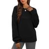 Womens Basic T-Shirts Long Sleeve Curved Hem Summer Tops Fitted Tees Clothing
